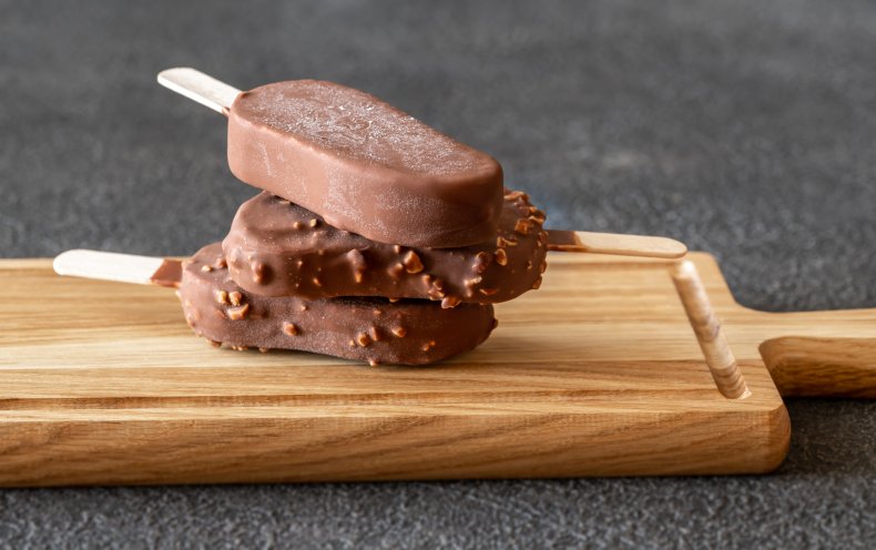 Chocolate ice cream bar