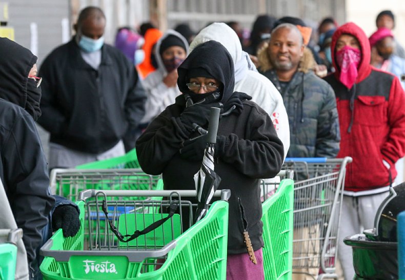 Freezing Weather at Houston Stores