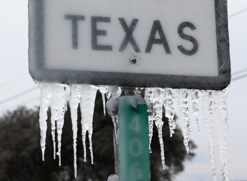 Texas storm freezing