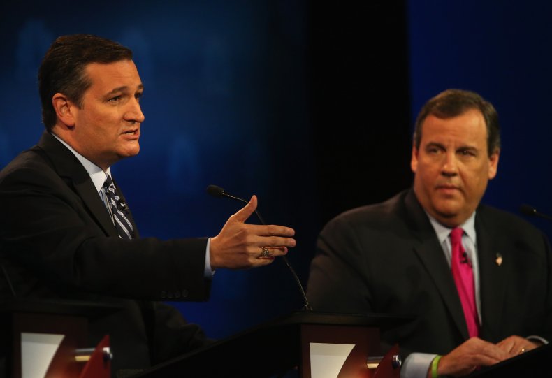 Sen Ted Cruz and Chris Christie