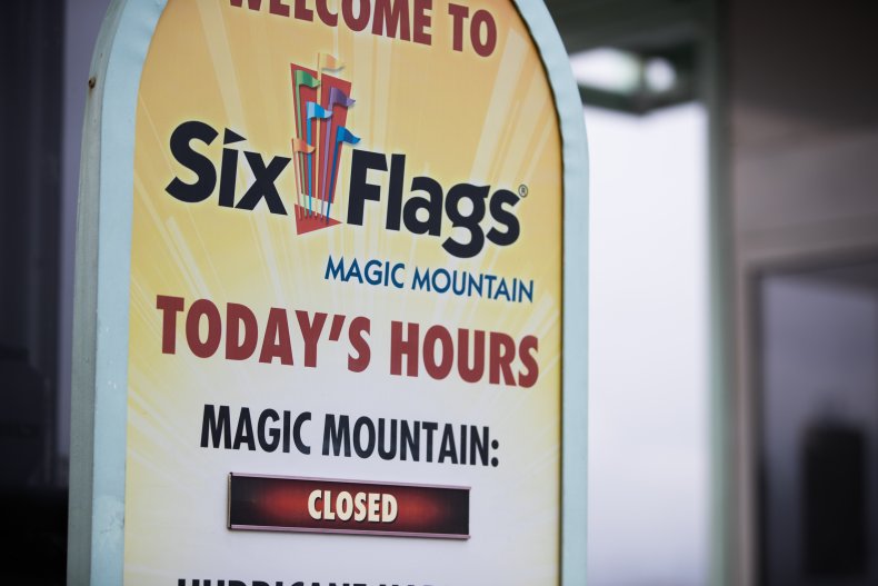Six Flags Magic Mountain Closed Last March