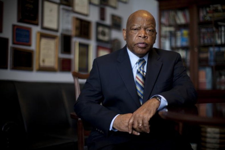 Congressman John Lewis (D-GA) is photographed in