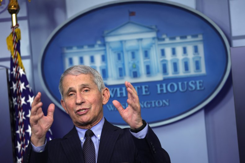 Dr. Anthony Fauci at the White House