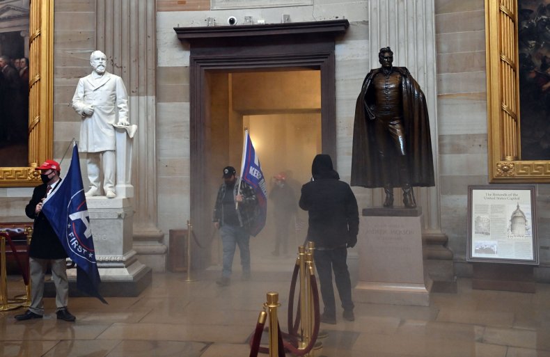 Rioters in the Rotunda