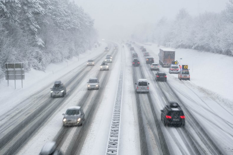 Snowy roads