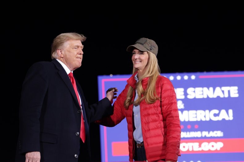 Donald Trump and Kelly Loeffler in Georgia