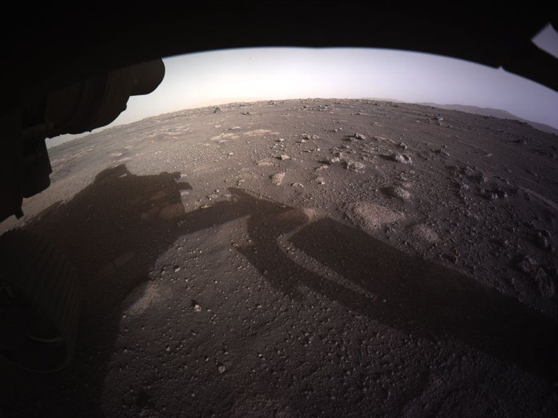 Martian surface taken aboard Perseverance
