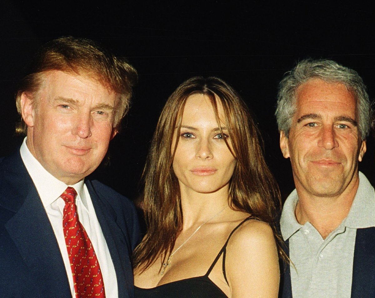 Donald and Melania Trump with Jeffrey Epstein