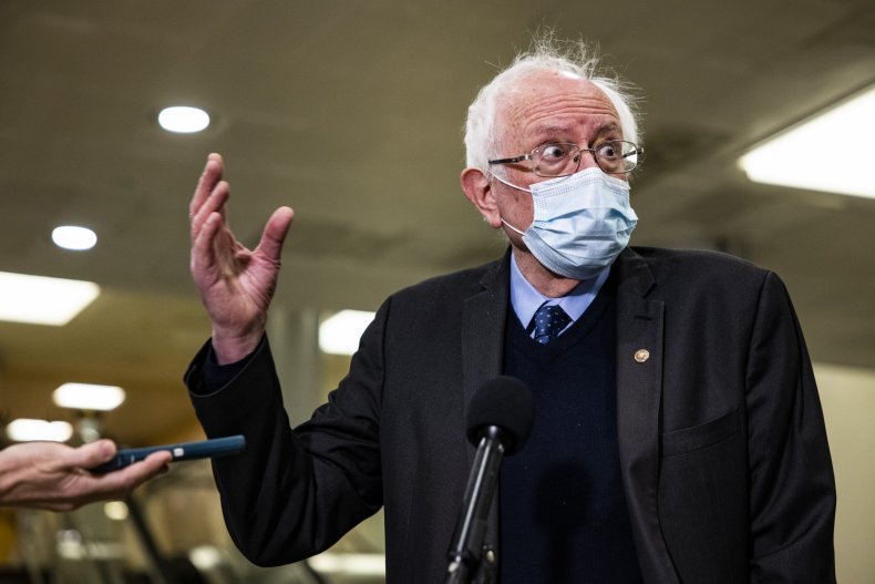 Senator Bernie Sanders press February 2021