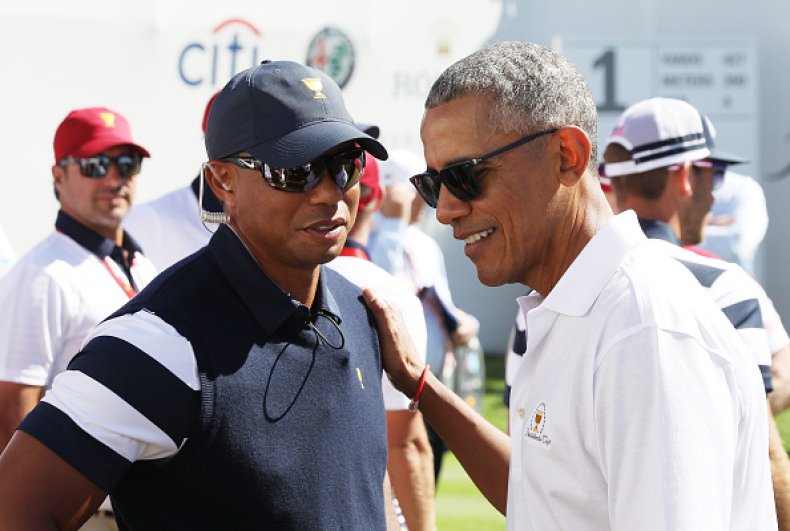 Tiger Woods and Barack Obama