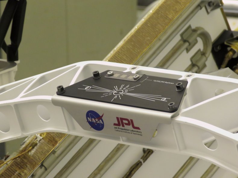 NASA name plate