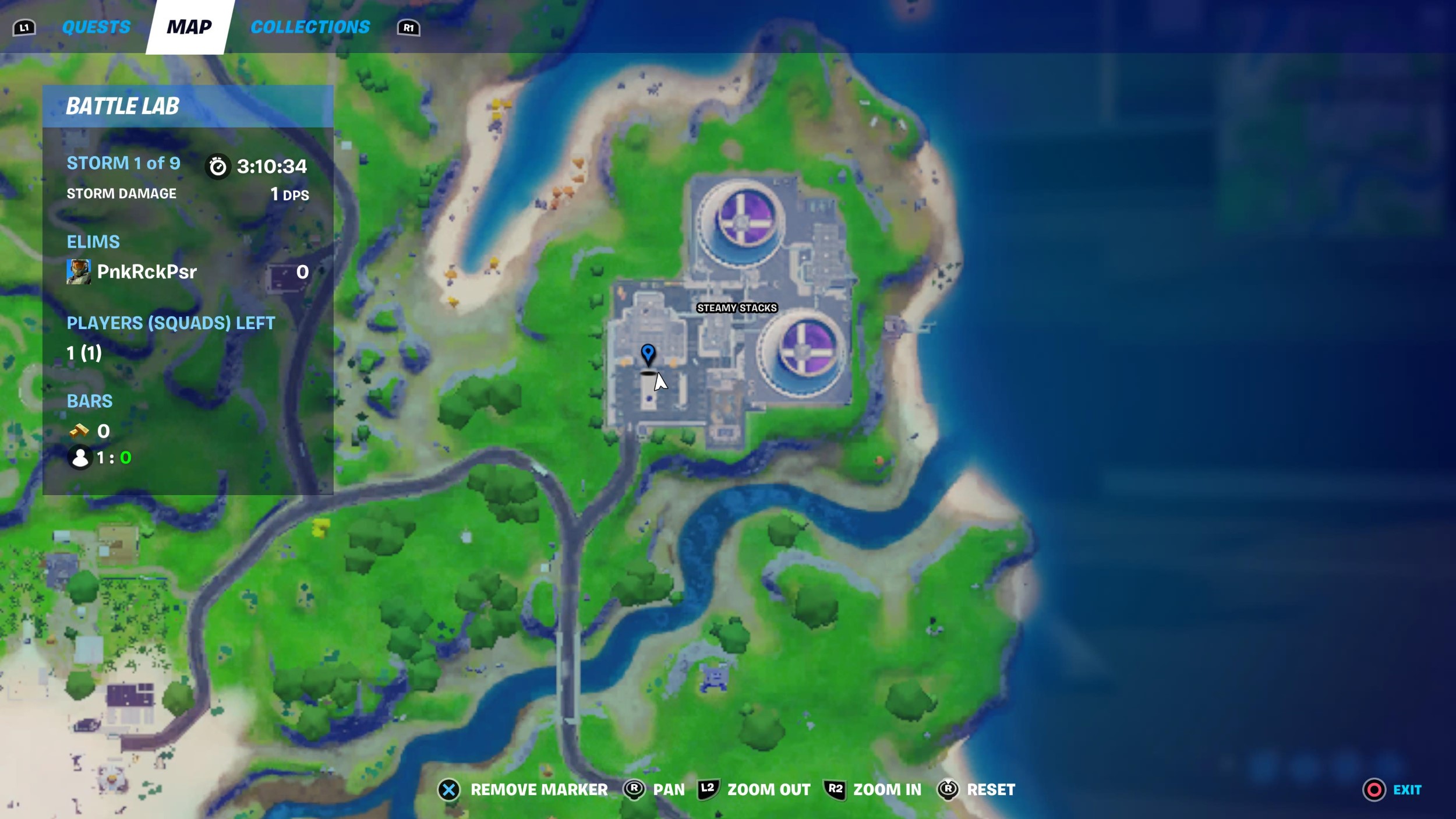 Fortnite Location With A Pool Fortnite Purple Pool At Steamy Stacks Location For Week 13 Challenges