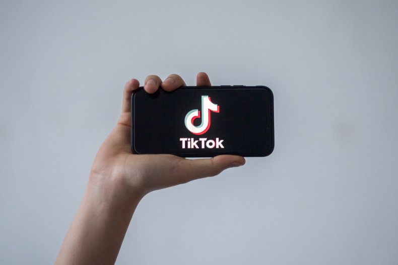 TikTok on a smartphone