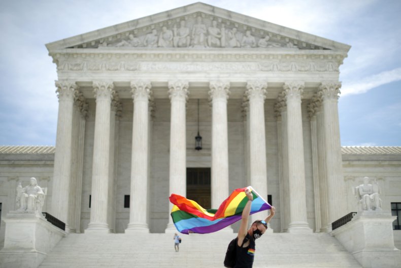 Supreme Court pride flag