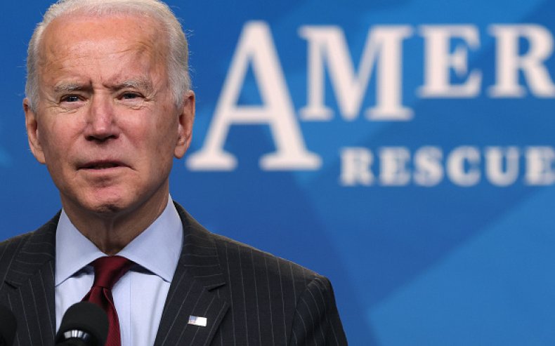 President Joe Biden speaks during an announcement