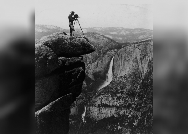 Photographing falls