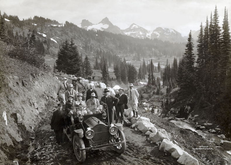 Franklin Lane with group at Mount Rainier