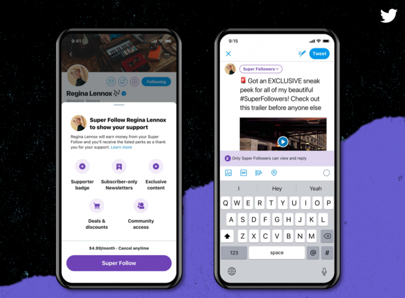 Super Follows subscription feature