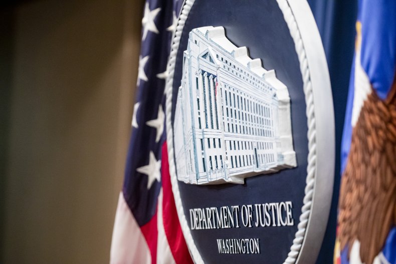 DOJ seal at DOJ in Washington, DC