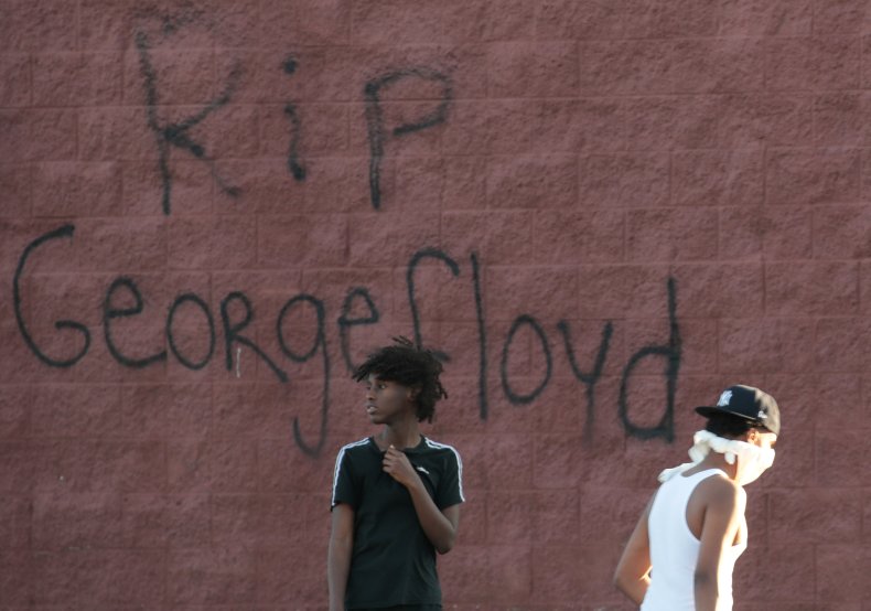 George Floyd graffiti