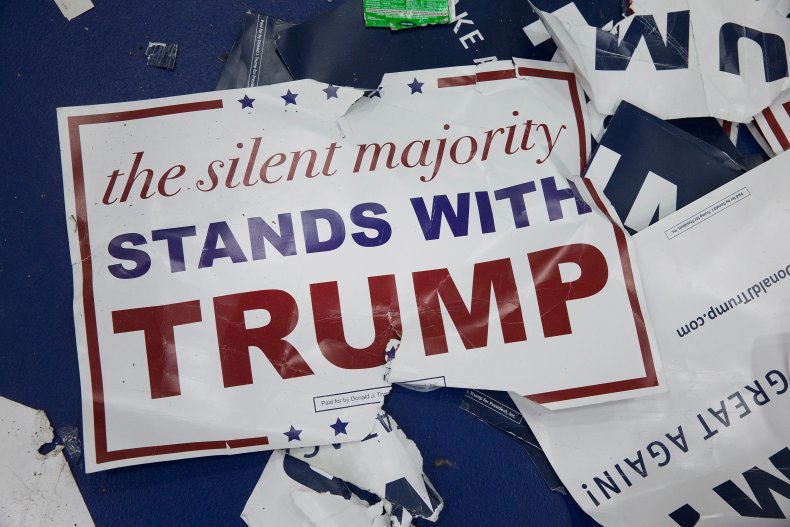 trump sign silent majority texas