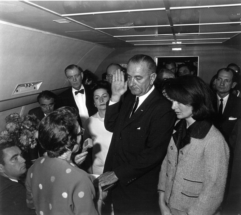 Lyndon B. Johnson Jackie Kennedy 1963
