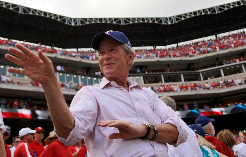 George W. Bush Texas Rangers baseball 2011