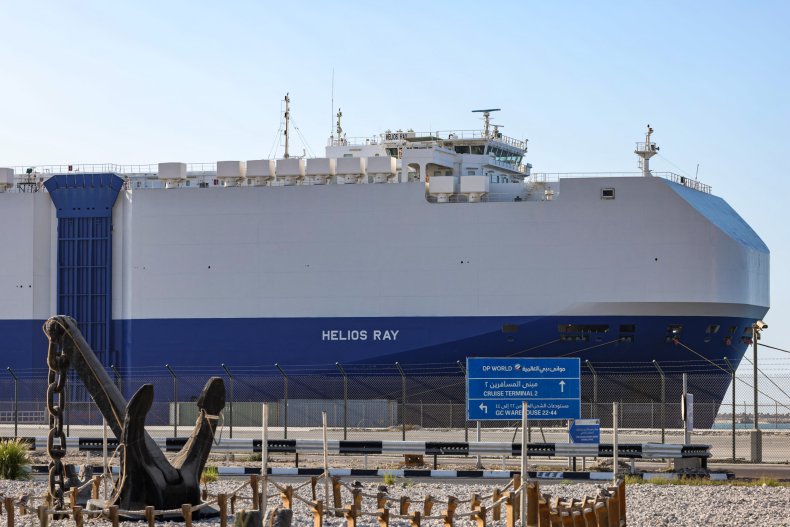 MV Helios Ray cargo ship in Dubai