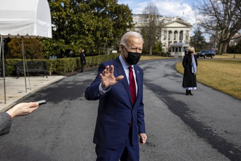 Joe Biden on White House South Lawn