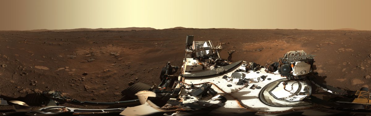 Mars panorama taken by Mars Perseverance rover