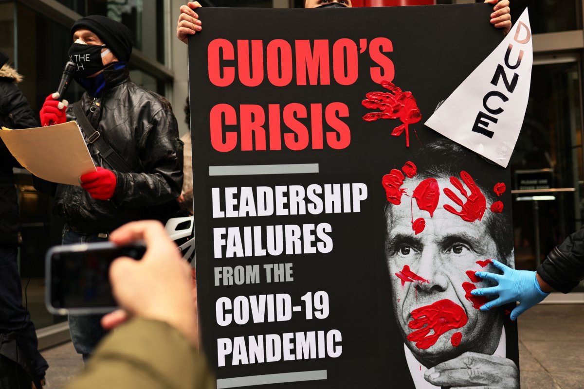 A Protest Outside Governor Andrew Cuomo's Office