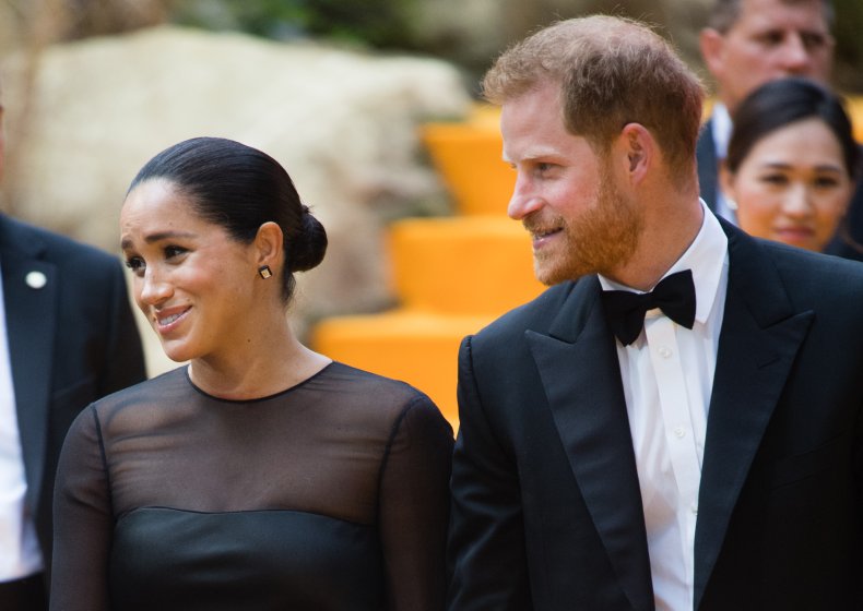Meghan Markle, Prince Harry at Lion King