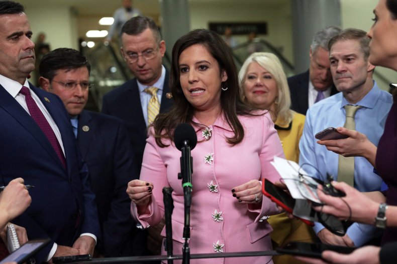 elise stefanik speaks at the capitol