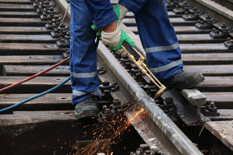 welder train rail