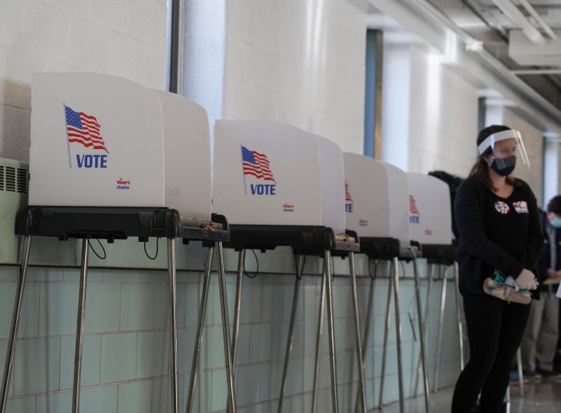 voting station November 3 2020 presidential election