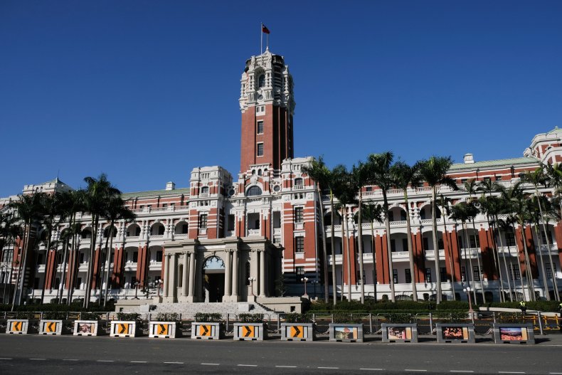 Flag Flies Above Taiwan Presidential Office
