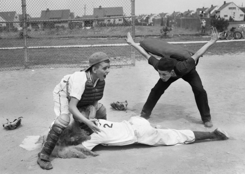 1950: First girl plays Little League baseball