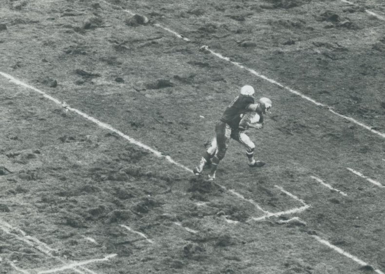 1970: First woman plays American football