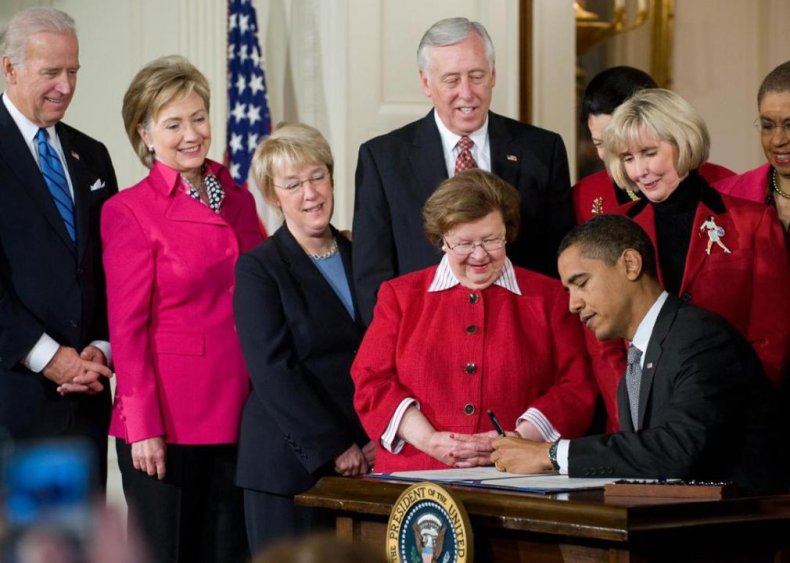 2009: Lilly Ledbetter Fair Pay Act is signed into law