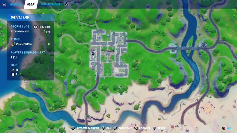fortnite cookbook location 2 map