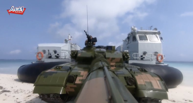 china, peoples, liberation, army, island, drill