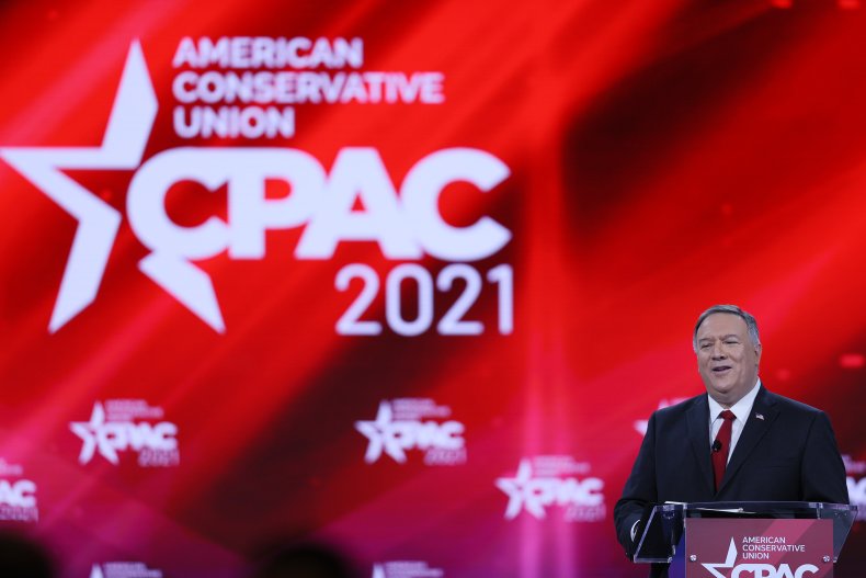 Former Secretary of State Mike Pompeo speaks