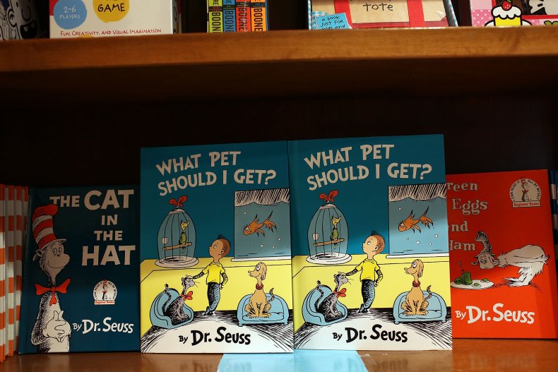 Dr. Seuss books on bookshelf in 2015