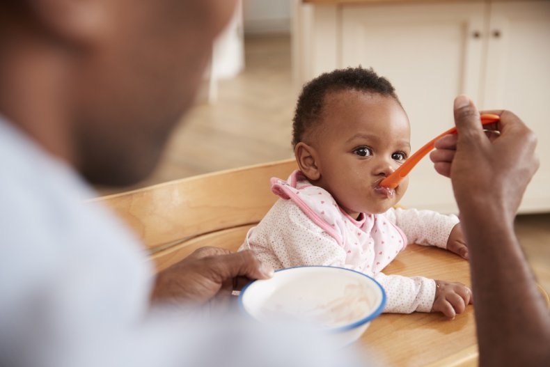 Baby eating 