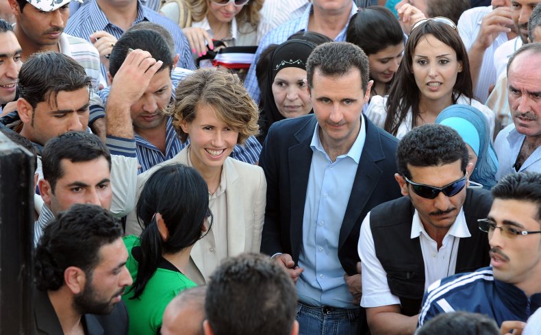 Syria's Bashar al-Assad and wife Asma
