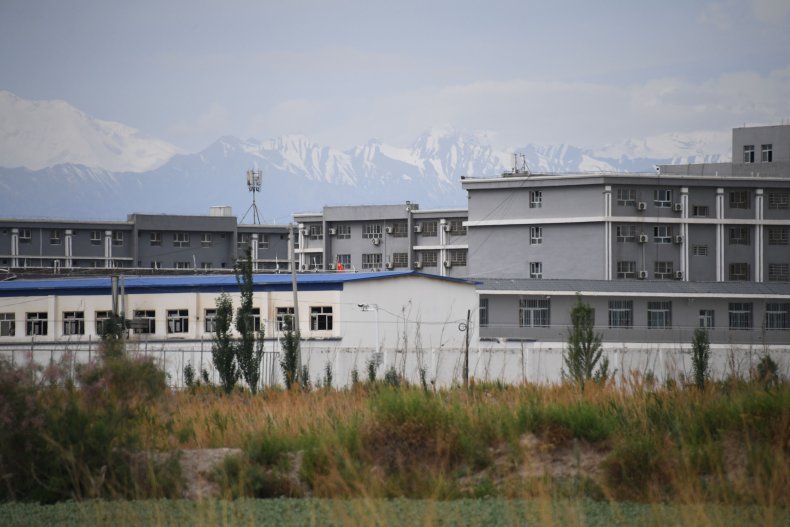 Uyghur "re-education" camp in Xinjiang