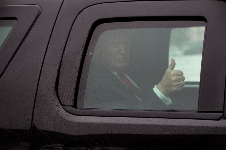 Donald Trump in SUV