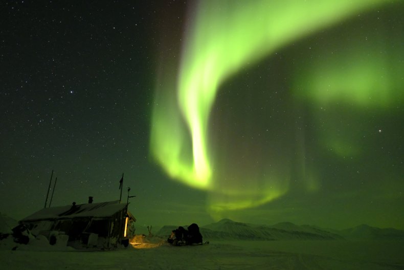 Aurora Borealis Dance Over Bamsebu