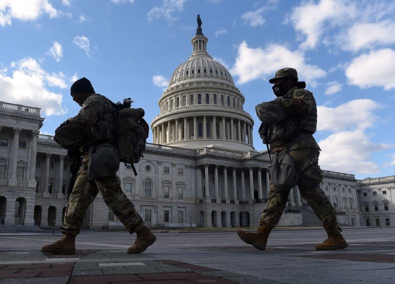 National guard pictured by Capitol Hill DC