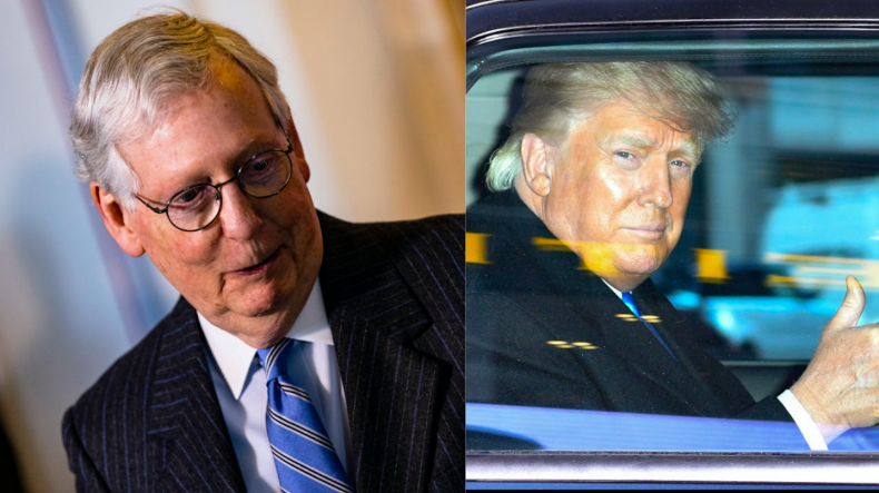 Mitch McConnell and Donald Trump